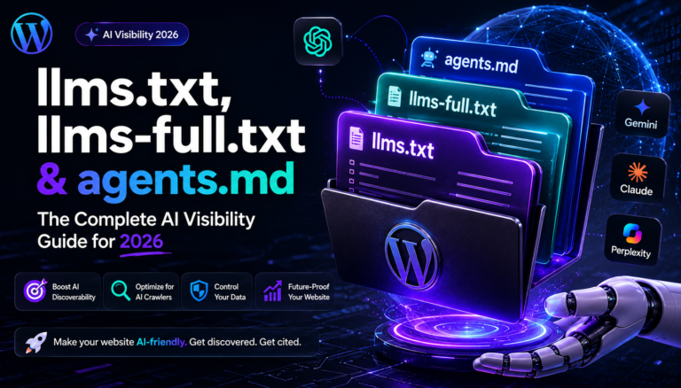llms.txt, llms-full.txt & agents.md: The Complete AI Visibility Guide for 2026